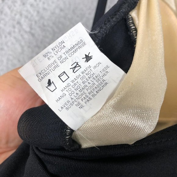 It Figures Women's 10 Swim Dress One Piece Swimsuit Padded Black A-Line Flowy - Picture 15 of 16